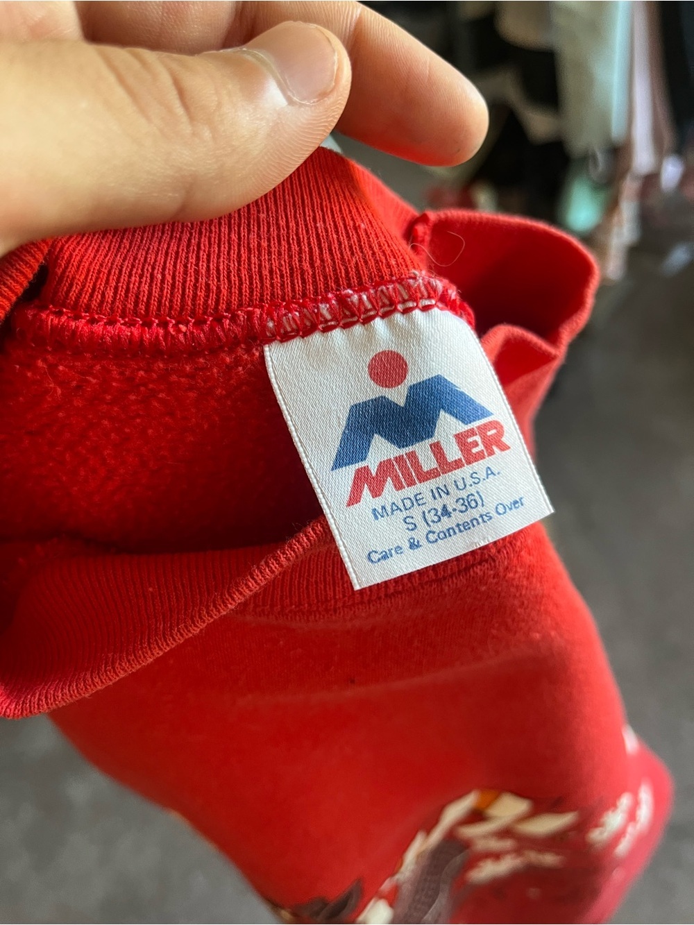 VTG 80’s Armadillo Ski Texas Red Crewneck Sweate - Picture 5 of 5